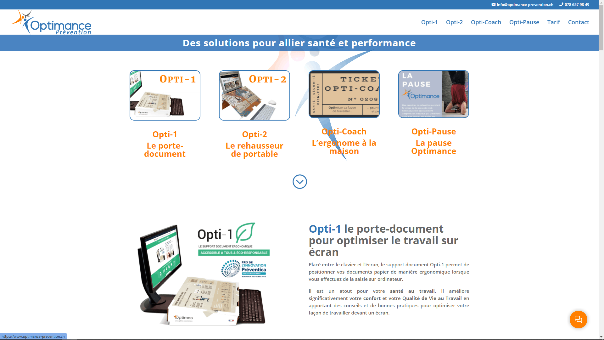 Opti-1, le porte-document ergonomique - Optimeo